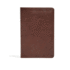 Csb Ultrathin Bible, Brown Leathertouch