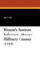 Woman's Institute Reference Library: Millinery Courses (1916)