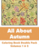 All About Autumn Coloring Book Double Pack (Volumes 1 & 2)