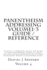Panentheism Addressing Volume 1 - 3 Guide / Reference