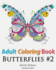 Adult Coloring Book-Butterflies: Coloring Book for Adults Featuring 50 Hd Butterfly Patterns (Hobby Habitat Coloring Books)