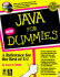 Java for Dummies