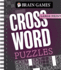 Brain Games-Large Print: Crossword Puzzles (Dark Gray)