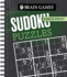 Brain Games-Large Print: Sudoku Puzzles (Dark Gray)
