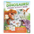 Dinosaurs! Sticker Activity Book-100 Stickers Including Puffy, 20 Coloring Pages and Spiral Lay-Flat Design; Sticker Pages and Scene Side-By-Side for Easy Play