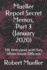 Mueller Report Secret Memos, Part 3 (January 2020): Fbi Interviews With Key White House Officials