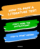 Notebook How to Pass a Literature Test: Read the Instructions Start Crying 7, 5x9, 25
