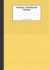 Half Graph / Half Wide Ruled Notebook: 7 X 11 Inches, 100 Dual Format Pages-5x5 Graph on Top, Wide Ruled Lines on Bottom-Yellow