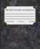 Graph Paper Notebook: Math and Science Composition Book Blue Gray Marble Design