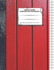 Graph Paper Composition Notebook: 110 Pages | Quad Ruled 4x4 | 8.5" X 11": Red Fence Large Notebook With Grid Paper | Math Notebook for Students