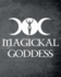 Magickal Goddess: Triple Moon Goddess Witch Wiccan Journal, 150 Dot Grid Pages (8 X 10) Blank Notebook With 1/4 Inch Dotted Paper
