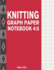 Knitting Graph Paper Notebook 4: 5 (Red-120): 120 Pages 4: 5 Ratio Knitting Chart Paper (Blank Designing Paper Supplies)