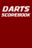 Darts Scorebook: 6x9 Darts Scorekeeper with Checkout Chart and 100 Scorecards