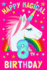 Happy Magical 8th Birthday: Notebook & Sketchbook Journal for 8 Year Old Girls and Boys, 100 Pages, 6x9 Unique B-Day Diary, Pink Composition Book With Unicorn Rainbow Stars Cover, Birthday Gift