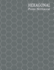 Hexagonal Paper Notebook: Large  Inch Hexes Graph? Textured Gray (Honeycomb Paper Journal (0.5? Sides))