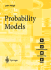 Probability Models