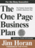 The One Page Business Plan for the Busy Executive