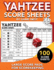 Yahtzee Score Sheets: 100 Large Score Pads for Scorekeeping | 8.5" X 11? Yahtzee Score Cards (Yahtzee Dice Board Game Book)