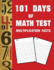 101 Day of Math test Multiplication Facts ( 100 Pages)