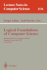 Logical Foundations of Computer Science: 4th International Symposium, Lfcs'97, Yaroslavl, Russia, July, 6-12, 1997, Proceedings (Lecture Notes in Computer Science V. 1234)
