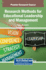 Research Methods for Educational Leadership and Management