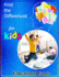 Find The Differences Educational Game For Kids: Search and find the different challenging games for a children's activity book. Wonderful activity book for kids to relax and develop research skills.