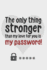 The Only Thing Stronger Than My Love for You is My Password! : Great Valentine's Day Gift! Keep Your Website Login Credentials, Software Key, Crypto...Logbook. (Handy Password Keeper Collection)