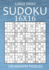 Large Print Sudoku 16x16 - 100 Medium Puzzles: Hexadoku Puzzle Book for Adults - Sudoku Variant Game