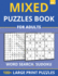 Mixed Puzzles Book for Adults-Word Search, Sudoku: 100+ Large Print Puzzles for Adults & Seniors (Vol 3)