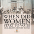 When Did Women Start to Vote? Civil Rights History Books Children's History Books