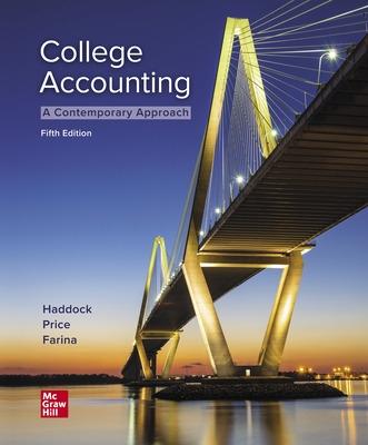 ISE College Accounting (A Contemporary Approach) - Haddock, M. David, and Price, John, and Farina, Michael