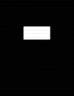 Isometric Dot Grid Notebook - 3D Graph Paper: 1/4 Inch Distance Between Dotted Lines 100 Pages 8.5x11 Soft Cover Book for Technical Drawing, Perspective Art Design, Bullet Journaling Black