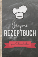 Jrgens Rezeptbuch zum Selberschreiben: Kochbuch selbst schreiben mit persnlichen Rezepten! Das 120 Seiten starke ca. A5 groe Notizbuch mit praktischem Innenteil bietet gengend Platz fr die besten Kochrezepte in angesagter Schieferoptik.