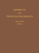 Jahrbuch Des Offentlichen Rechts Der Gegenwart