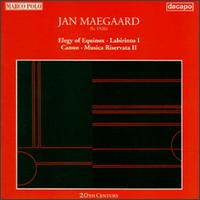 Jan Maegaard: Chamber Music - Annette Simonsen (mezzo-soprano); Eva Feldbk (organ); Henrik Brendstrup (cello); Henrik Svitzer (flute);...