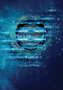Jasmine Notebook: Art Deco - 7"X10" Blue Spiritual Cosmic Composition Book
