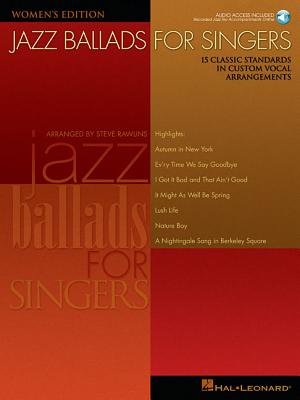 Jazz Ballads for Singers - Women's Edition (Book/Online Audio) - Rawlins, Steve