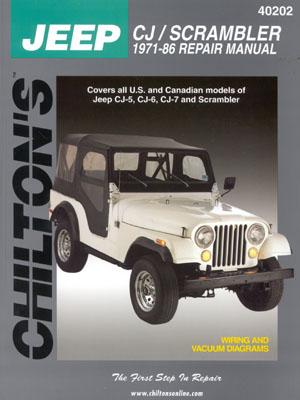 Jeep Cj/Scrambler, 1971-86 - Chilton Automotive Books, and Chilton