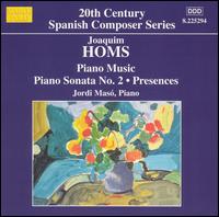 Joaquim Homs: Piano Music - Jordi Mas (piano); Miquel Villalba (piano)