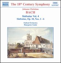 Johann Christian Bach: Sinfonias Vol. 4 - Sinfonias, Op. 18, Nos. 1-6 - Laszlo Parkanyi (oboe); Failoni Orchestra; Hanspeter Gmur (conductor)