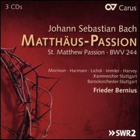 Johann Sebastian Bach: Matthus-Passion - Christian Immler (bass); Hannah Morrison (soprano); Peter Harvey (bass); Sophie Harmsen (alto); Tilman Lichdi (tenor);...