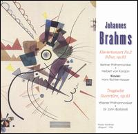 Johannes Brahms: Klavierkonzert No. 2; Tragische Ouvetre - Eberhard Finke (cello); Hans Richter-Haaser (piano)