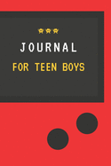 Journal for Teen Boys: Daily Gratitude, Notes, and Sketch Pages. Can Be Used as a Diary.