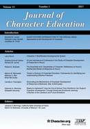 Journal of Character Education: National Academies of Sciences, Engineering, and Medicine Workshop on Approaches to the Development of Character Part 1