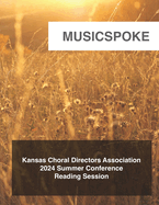 Kansas Choral Directors Association: 2024 Reading Session