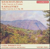 Khachaturian: Violin Concerto in D minor; Kabalevsky: Violin Concerto in C Op. 48 - Lydia Mordkovitch (violin); Scottish National Orchestra; Neeme Jrvi (conductor)