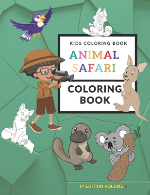 Kids Coloring Book Animal Safari Coloring Book Volume 2 - Quan, Patrick