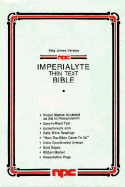 King James Version Imperialyte Thin Text Bible Bonded Leather Brown