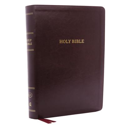 KJV, Deluxe Reference Bible, Super Giant Print, Imitation Leather, Burgundy, Red Letter Edition - Thomas Nelson