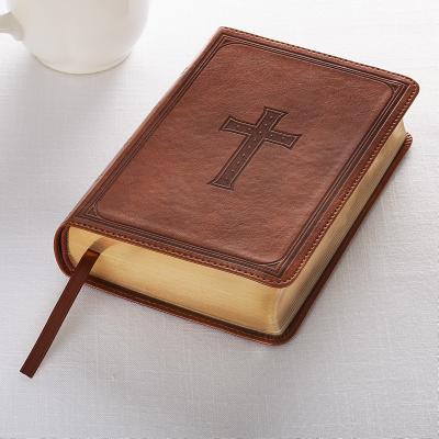 KJV Large Print Compact Tan Red Letters - 